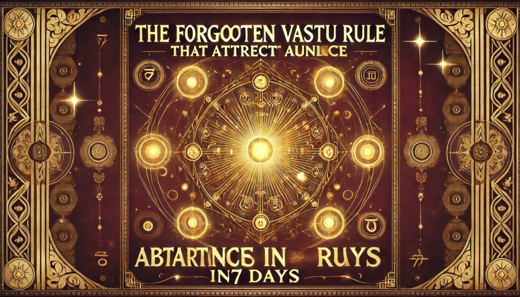 The Forgotten Vastu Rule That Attracts Abundance in 7 Days