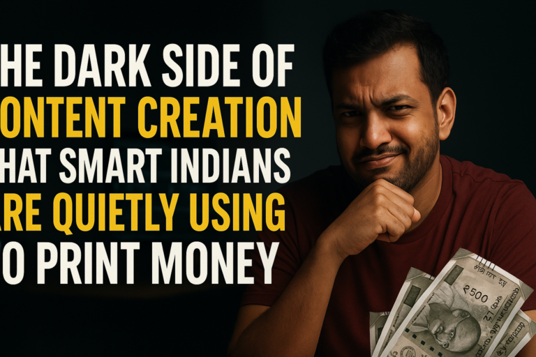 The dark side of content creation that smart Indians are quietly using to print money