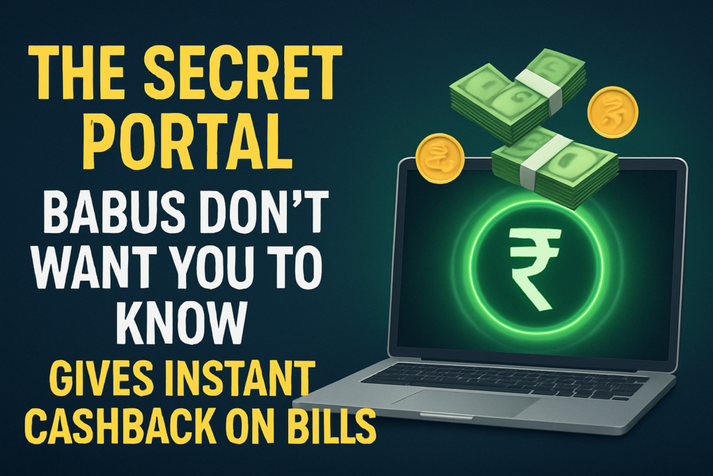 The secret portal babus don’t want you to know gives instant cashback on bills