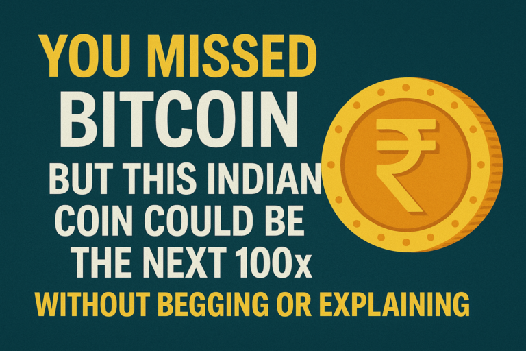 You missed Bitcoin but this Indian coin could be the next 100x